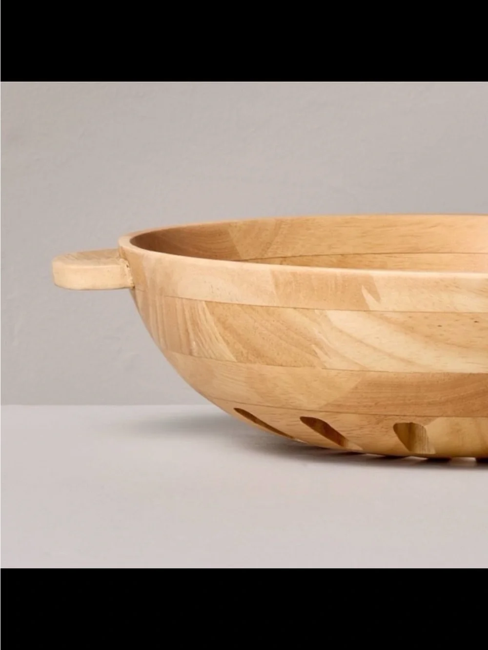 42oz Wooden Harvest Bowl Natural - Hearth & Hand™ with Magnolia